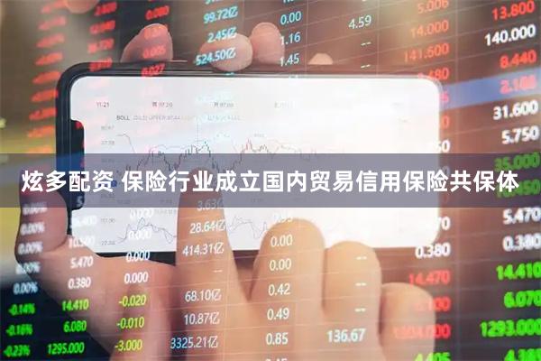 炫多配资 保险行业成立国内贸易信用保险共保体