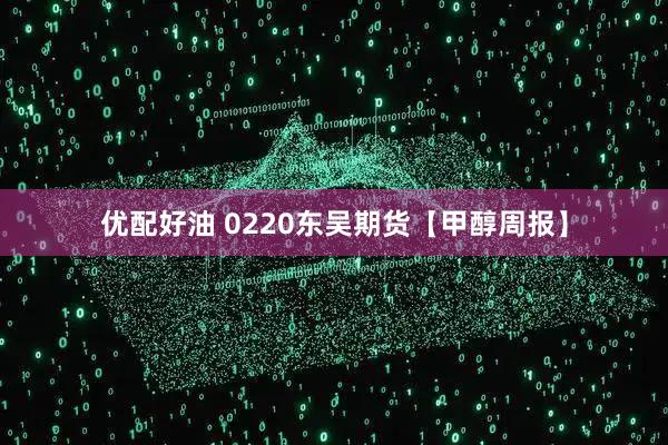 优配好油 0220东吴期货【甲醇周报】